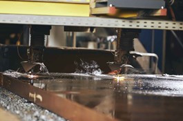 Flame cutting with delivery security