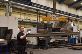 Production of flange