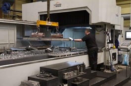 Machining of flange