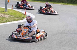 The sun shone in the bend