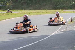 Bottom gas at Vandel Gokart Track