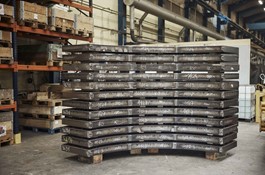 Steel flanges take up a lot of space in the warehouse at BSB Industry