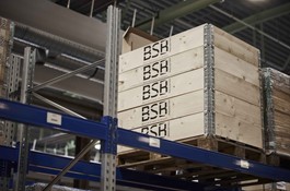 Supply Center BSB pallet in rack