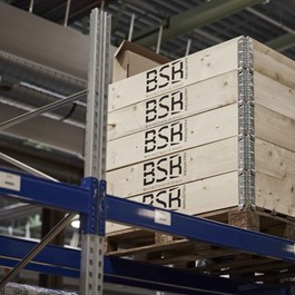 Supply Center BSB pallet in rack