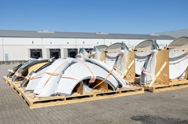 Wind turbine parts are ready to ship